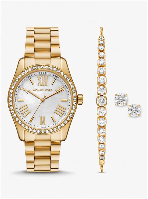 michael kors mk8086 price|lexington pavé gold tone watch.